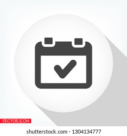 calendar 1 icon  vector 10 eps design