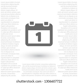 calendar 1 icon  vector 10 eps design