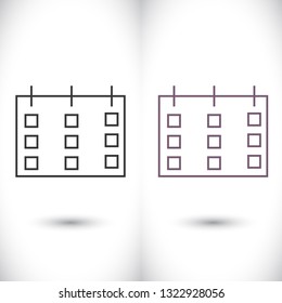 calendar 1 icon  vector 10 eps design