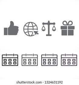 calendar 1 icon  vector 10 eps design