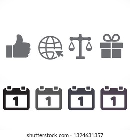 calendar 1 icon  vector 10 eps design