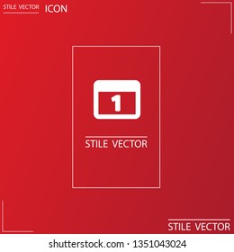 calendar 1 icon  vector 10 eps design