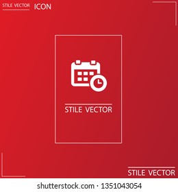 calendar 1 icon  vector 10 eps design