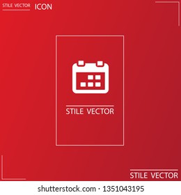 calendar 1 icon  vector 10 eps design