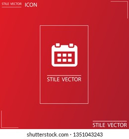 calendar 1 icon  vector 10 eps design