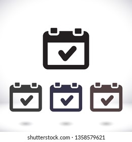 calendar 1 icon  vector 10 eps design