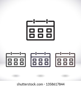 calendar 1 icon  vector 10 eps design