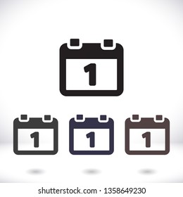 calendar 1 icon  vector 10 eps design