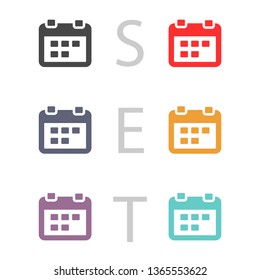 calendar 1 icon  vector 10 eps design
