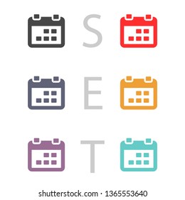 calendar 1 icon  vector 10 eps design