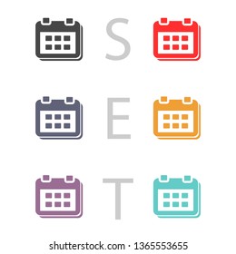 calendar 1 icon  vector 10 eps design