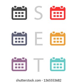 calendar 1 icon  vector 10 eps design