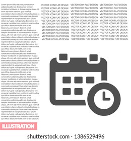 calendar 1 icon  vector 10 eps design. lorem ipsum Flat Design JPG
