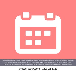 calendar 1 icon vector 10 eps design. lorem ipsum Flat Design JPG