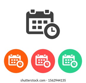 calendar with 1 icon  vector 10 eps design. lorem ipsum Flat Design JPG