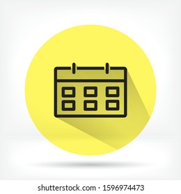calendar 1 icon  vector 10 eps design. lorem ipsum Flat Design JPG