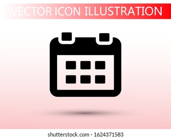 calendar 1 icon vector 10 eps design. lorem ipsum Flat Design JPG