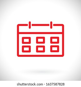 calendar 1 icon vector 10 eps design. lorem ipsum Flat Design JPG