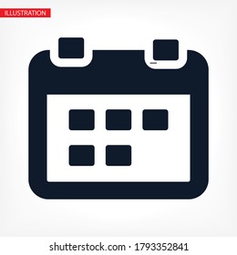 calendario 1 icono vector diseño de 10 pasos. lorem ipsum Flat Design JPG