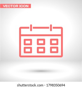 Kalender 1 Symbol Vektorgrafik 10 eps Design. lorem ipsum flaches Design JPG
