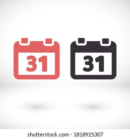 calendar 1 icon vector 10 eps design. lorem ipsum Flat Design JPG