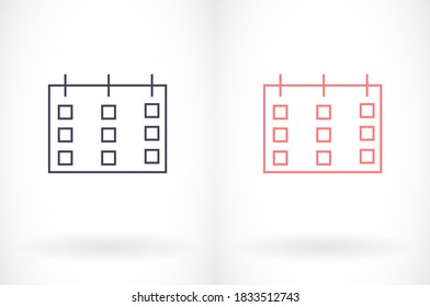 Kalender 1 Symbol Vektorgrafik 10 eps Design. lorem ipsum flaches Design JPG