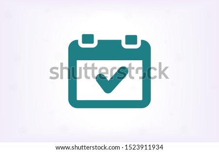 calendar 1 icon vector 10 eps design. lorem ipsum Flat Design JPG