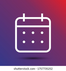 calendar 10 eps bond icon design vector graphics