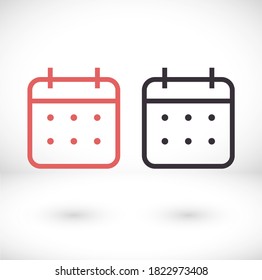 Kalender 10 eps bond icon design, Vektorgrafik