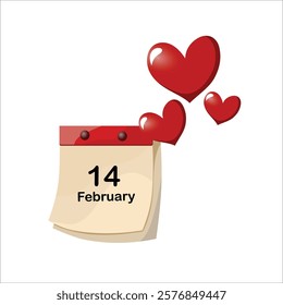 calendar 14 february valentine's day