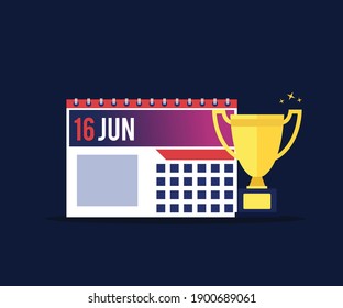 calendario con el primer diseño plano ganador 2021