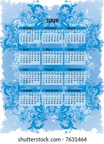 calendar 2008 - vector  illustration