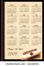 calendar 2009