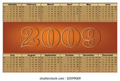 calendar 2009