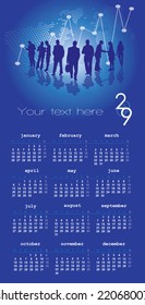 Calendario para 2009, inicio del lunes