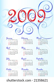 calendar 2009 USA