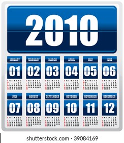 Calendar 2010 - 12 months