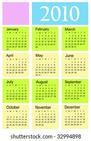 Calendar 2010