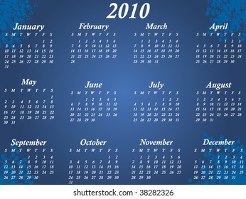 Calendar for 2010
