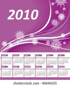  Calendar 2010