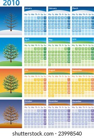Calendar 2010 - four seasons - find jpeg-Version in my portfolio
