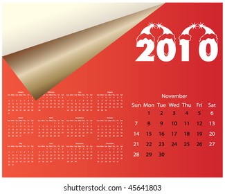 Calendar 2010 - November