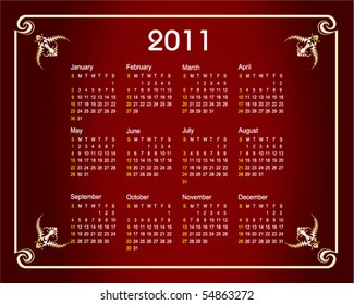 Calendar 2011