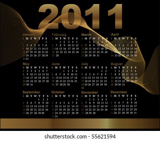 calendar for 2011