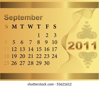 calendar for 2011