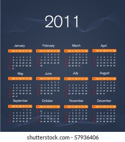 Calendar 2011