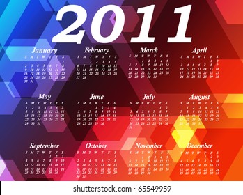 calendar for 2011