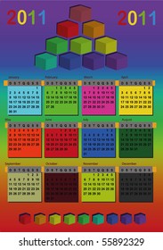 calendar 2011 color