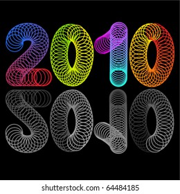 calendar for 2011 with colorful spring