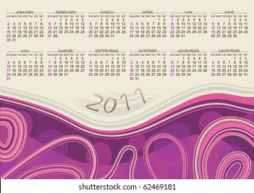 calendar 2011 design